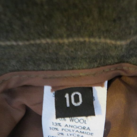 IRIS SINGER GREY BEIGE PINSTRIPE PANT SUIT SET 10* - Picture 8 of 8